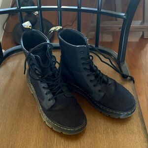 Dr. Martens Black Canvas Boots